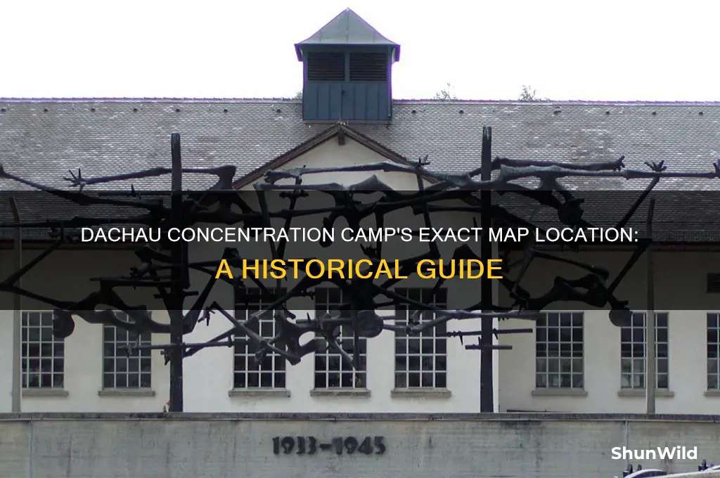 where is dachau concentration camp located on a map