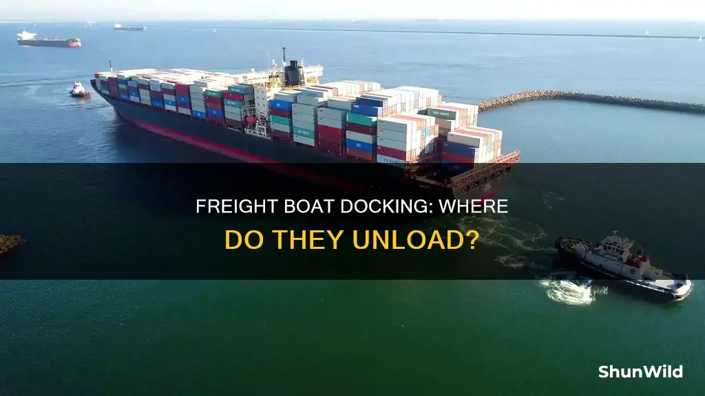 where is freight boat docked