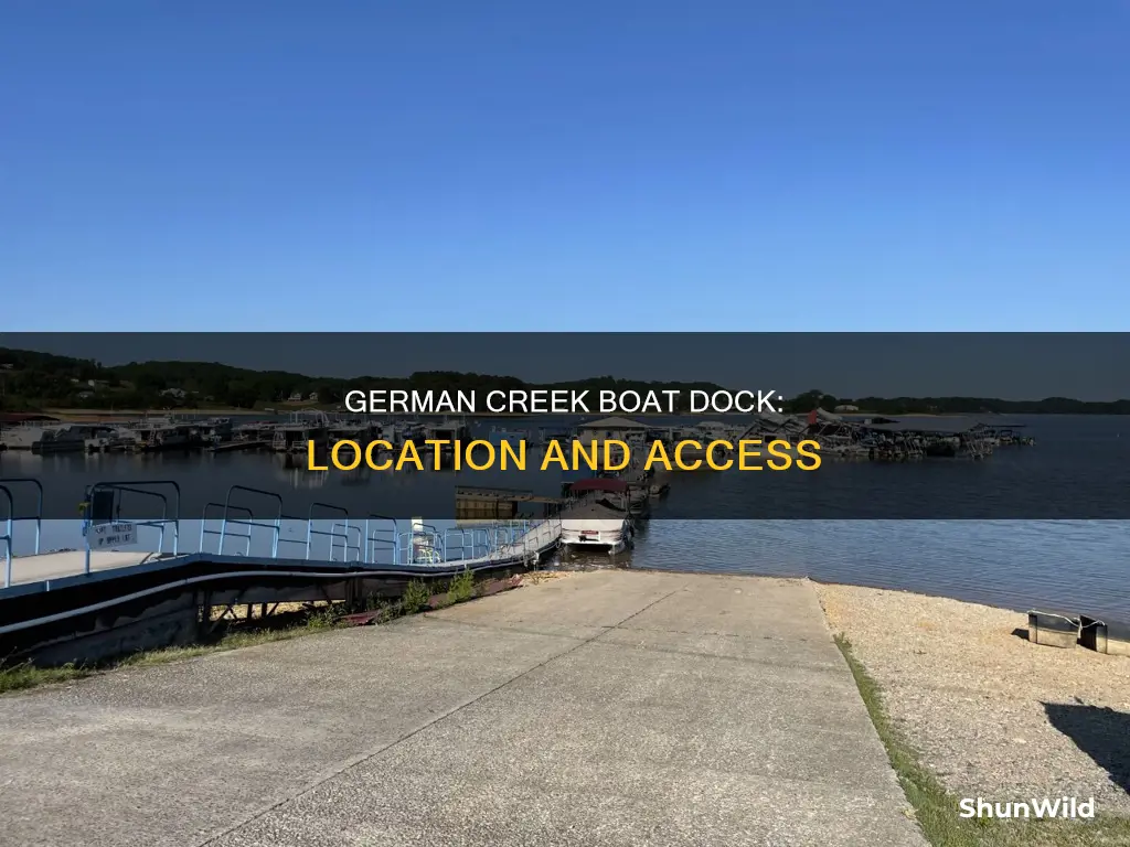 where is german creek boat dock