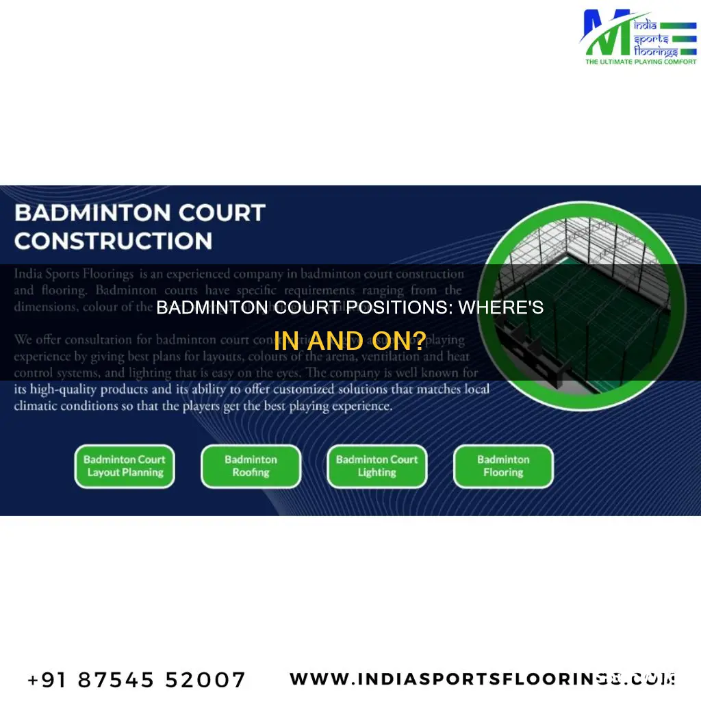 where is in on a 2 v 2 badminton court
