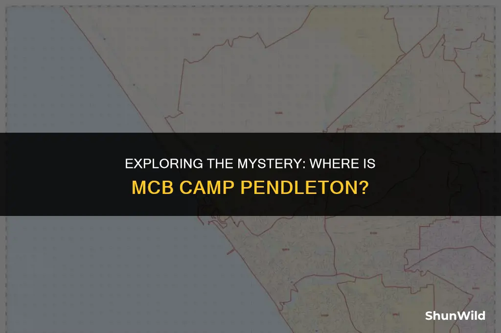 where is mcb camp pendleton