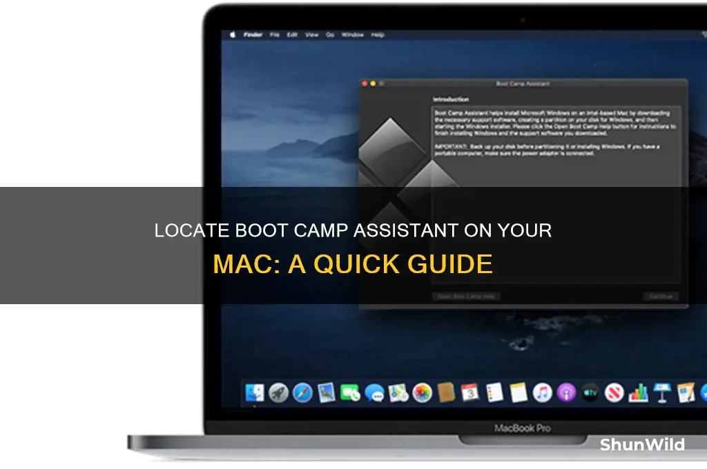 where is the boot camp assistant on mac
