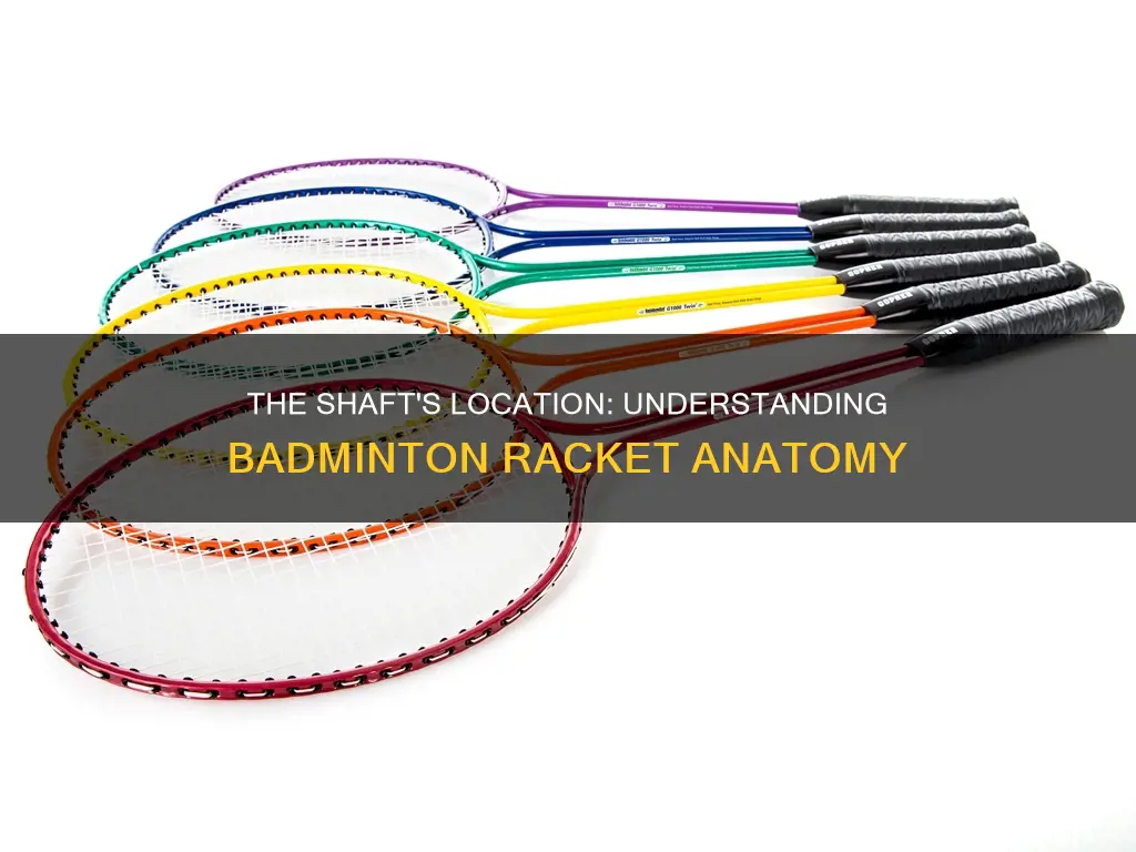 where is the shaft of badminton racket