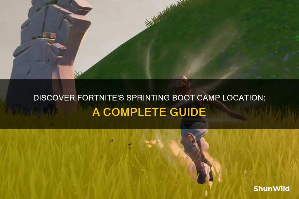 where is the sprinting boot camp fortnite