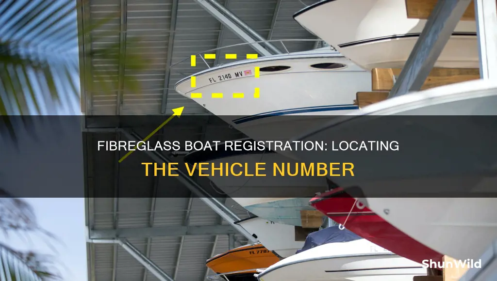 where is vehicle registration number on fiberglass boat