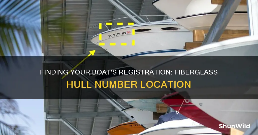 where is vehicle registration number on fiberglass boat