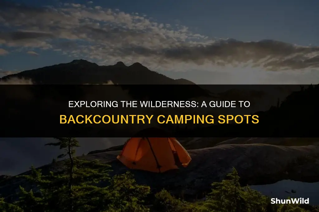 where to backcountry camp