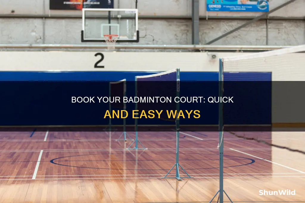 where to book badminton court