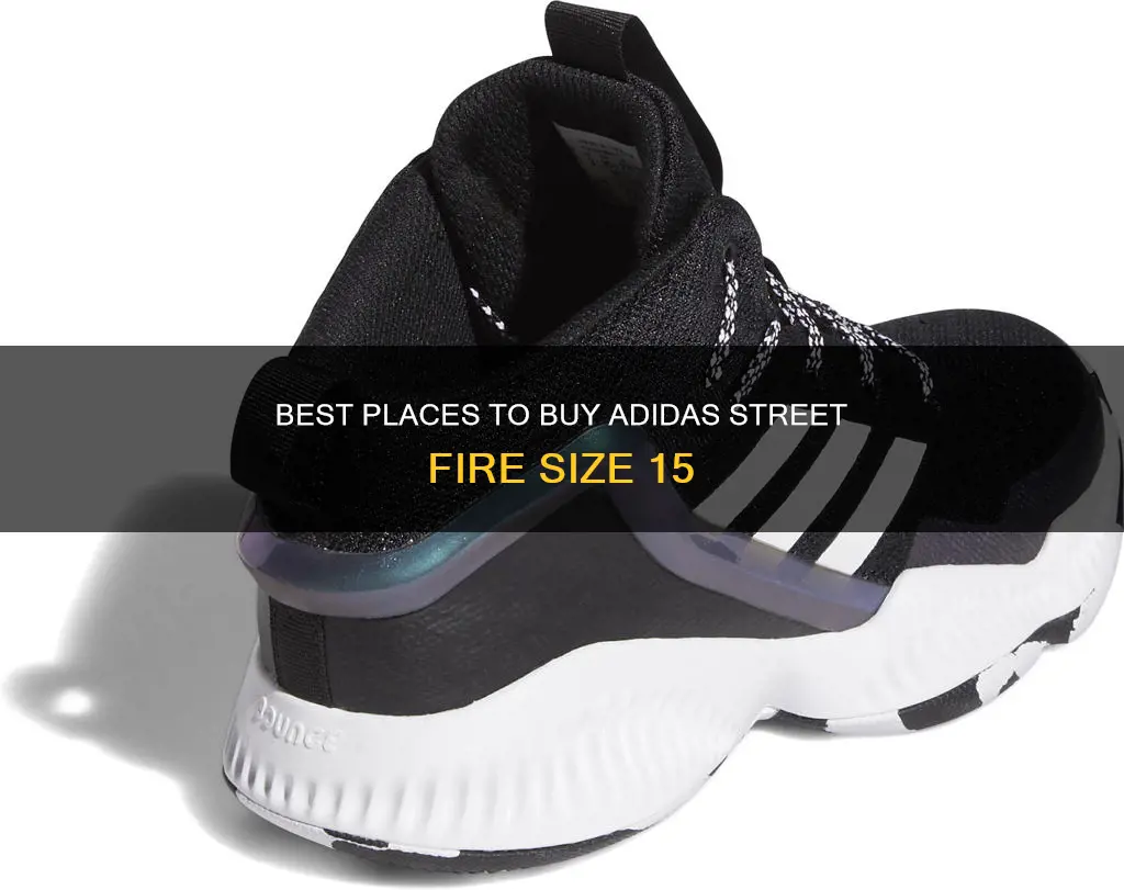 where to buy adidas street fire basketball shoe size 15
