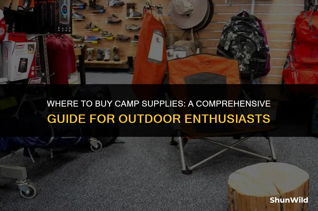 where to buy camp supplies