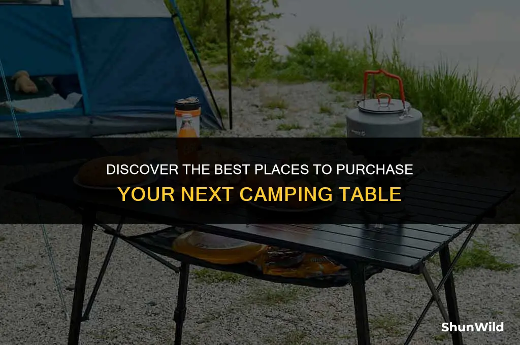 where to buy camping table