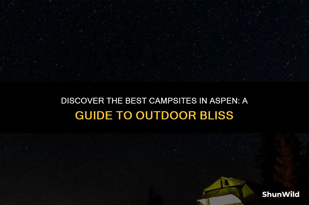 where to camp in aspen