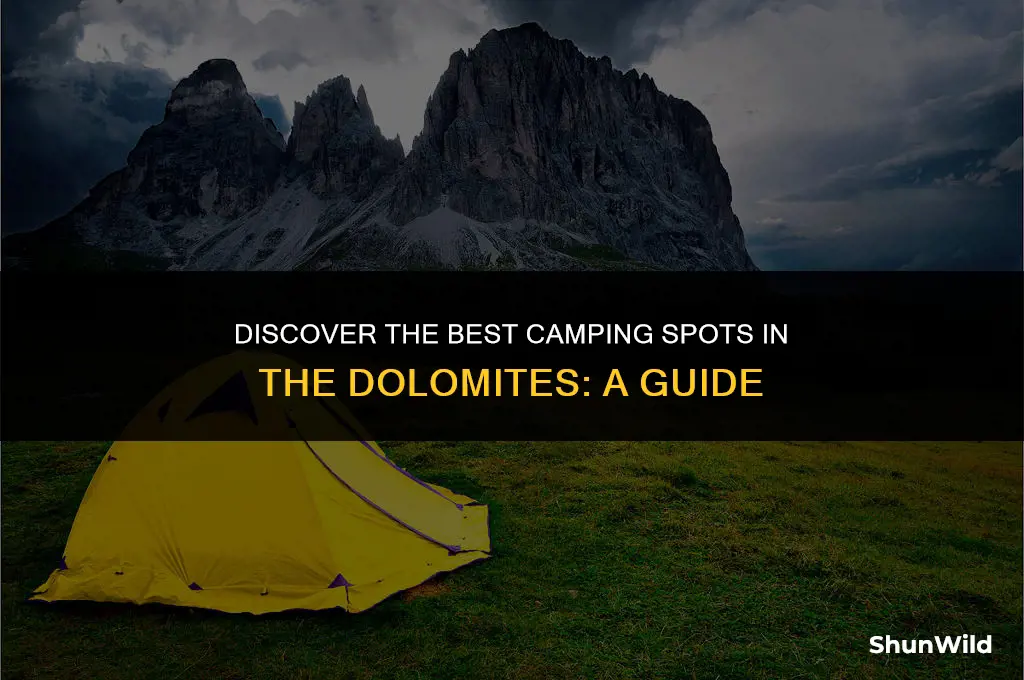 where to camp in dolomites