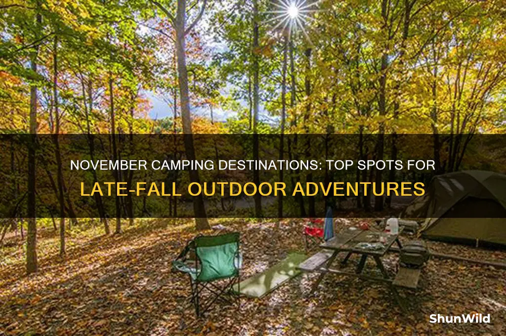 where to camp in november