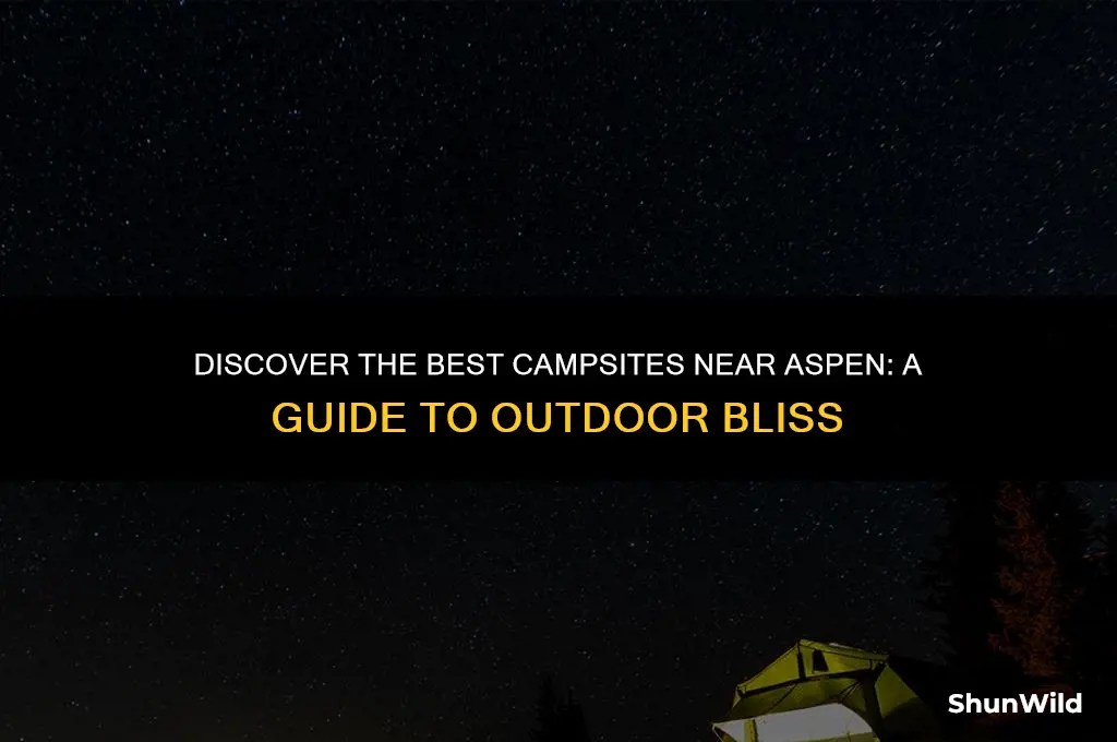 where to camp near aspen