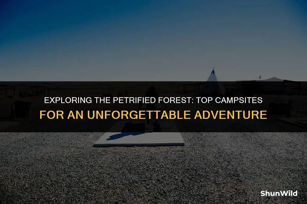 where to camp petrified forest