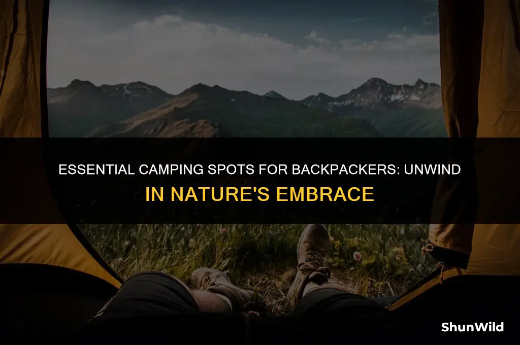 where to camp when backpacking