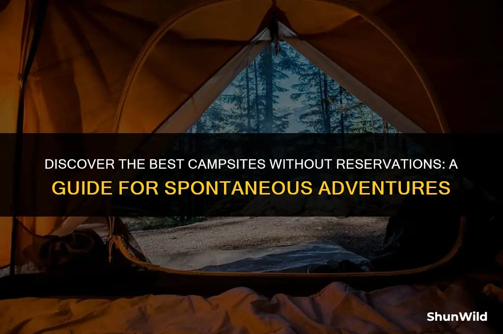 where to camp without reservations