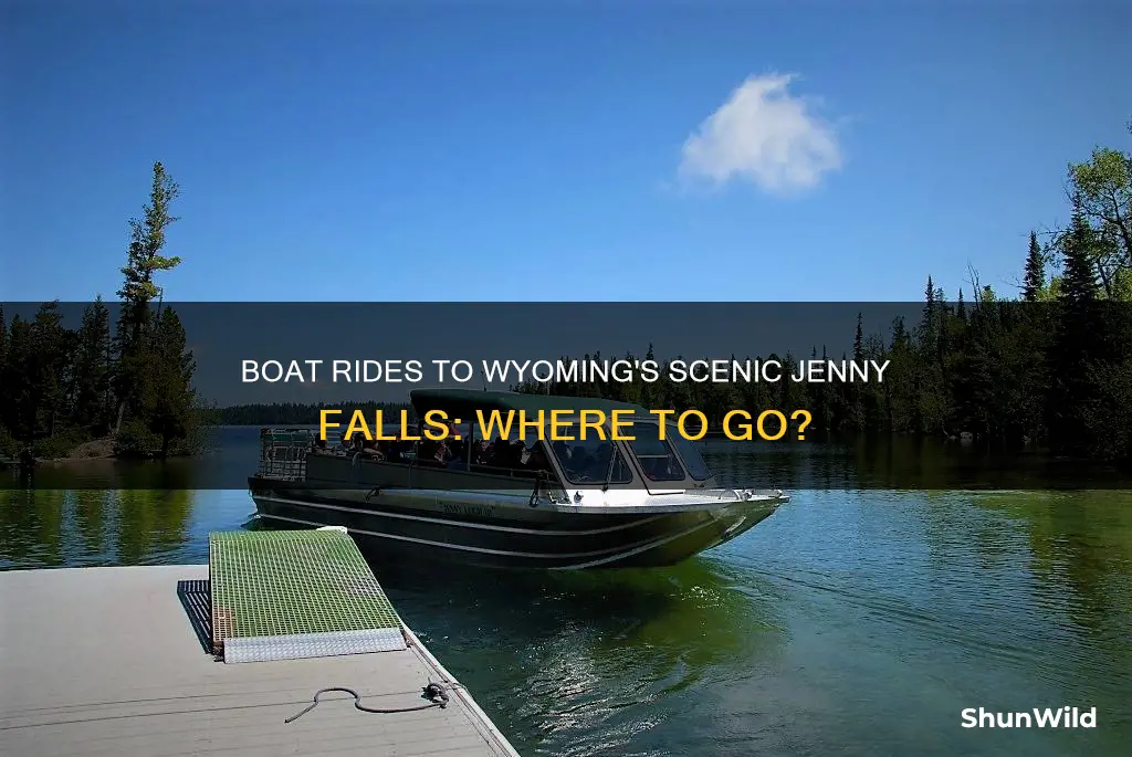where to catch boat to go to jenny falls wy