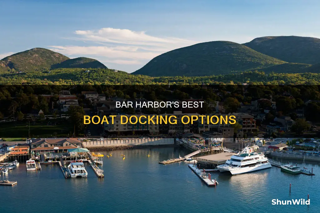 where to dock a boat in bar harbor