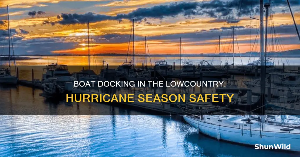 where to dock a boat in the lowcountry hurrican