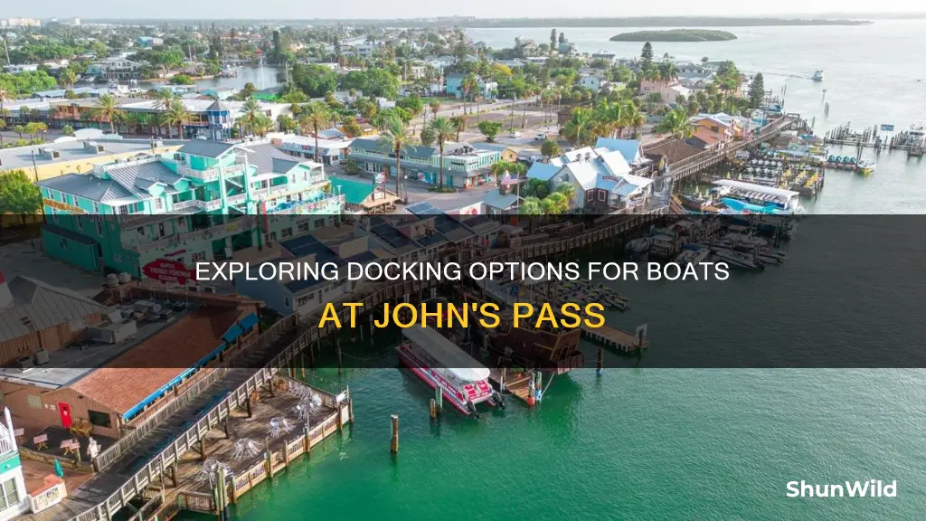 where to dock boat at johns pass