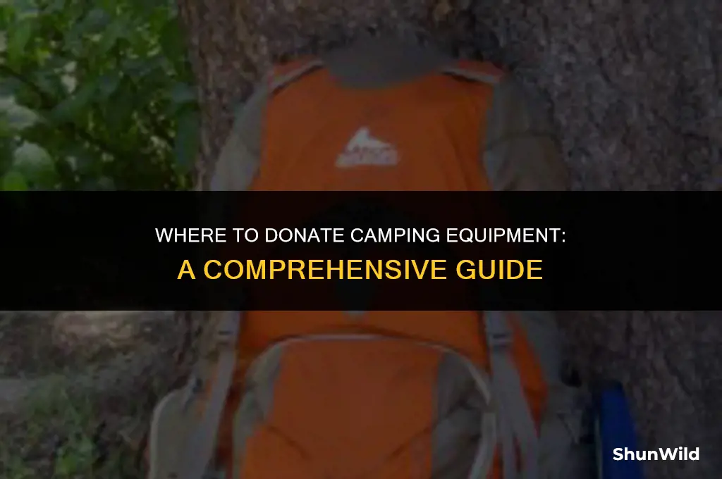 where to donate camping equipment