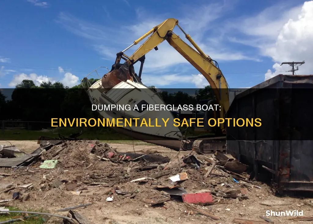 where to dump a fiberglass boat