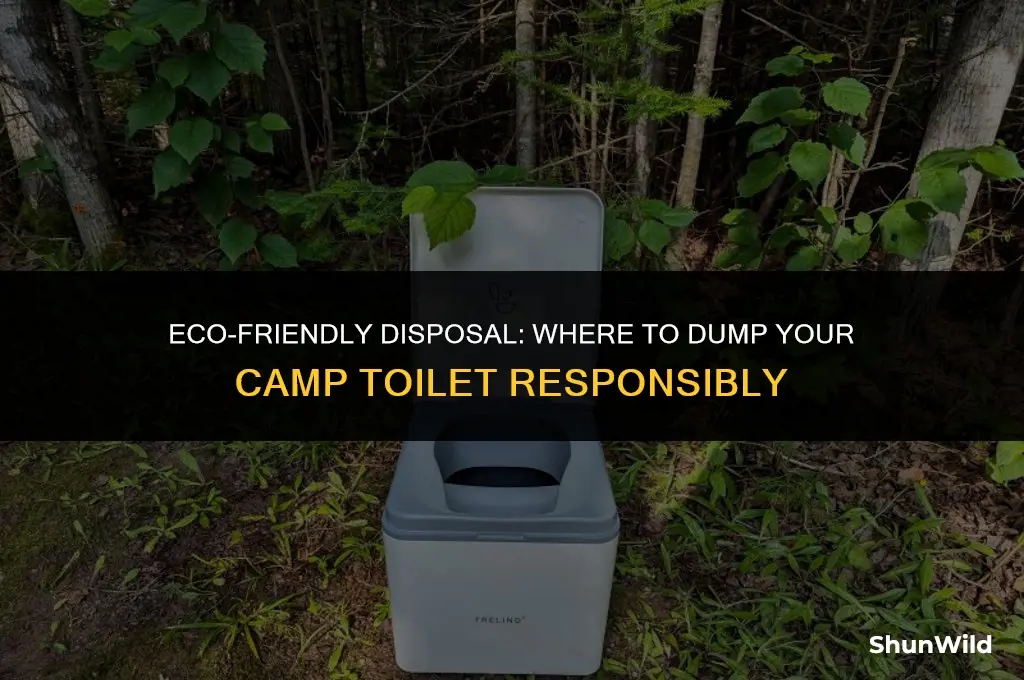 where to dump camp toilet