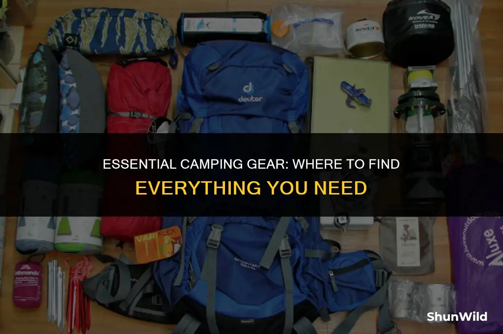 where to find camping gear