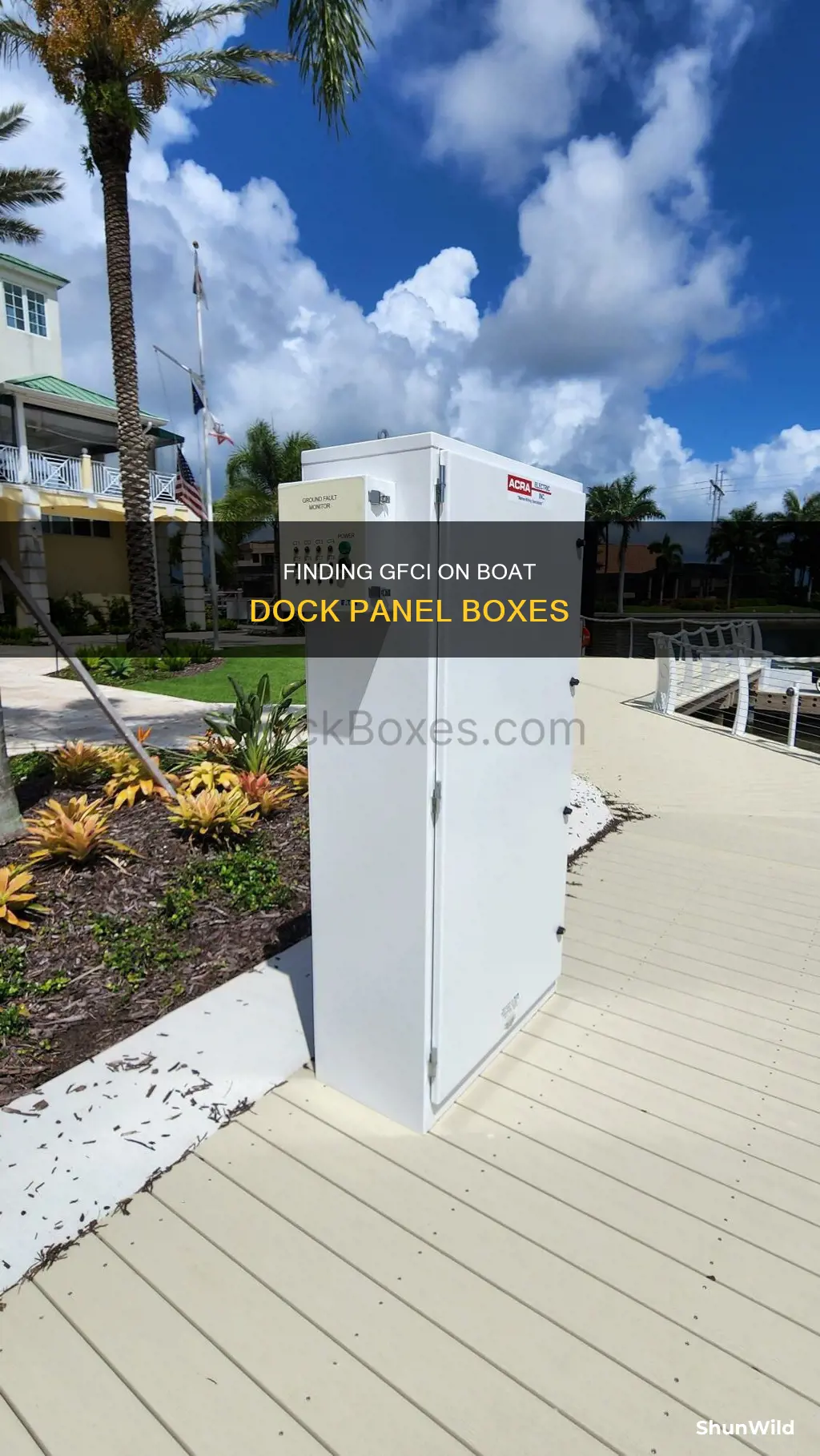 where to find gfci on boat dock panel box