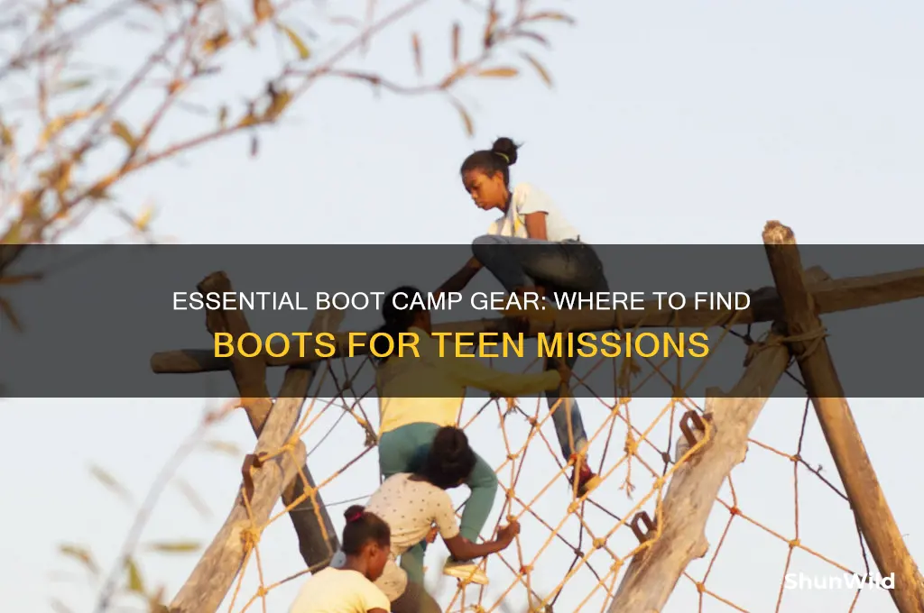 where to get boots for boot camp teen missions