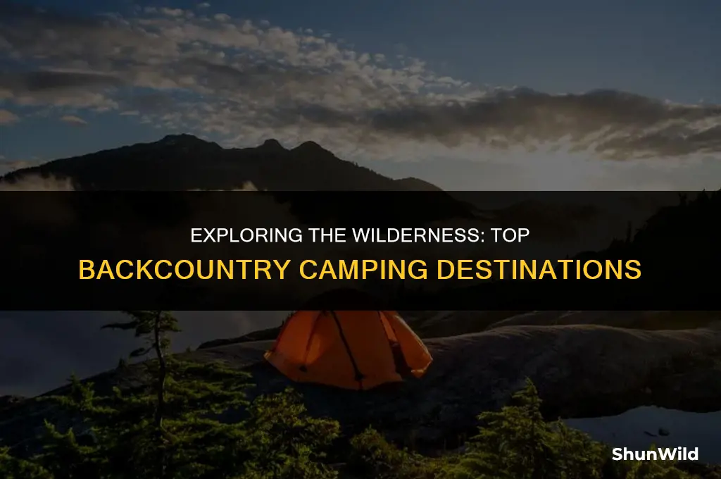 where to go backcountry camping