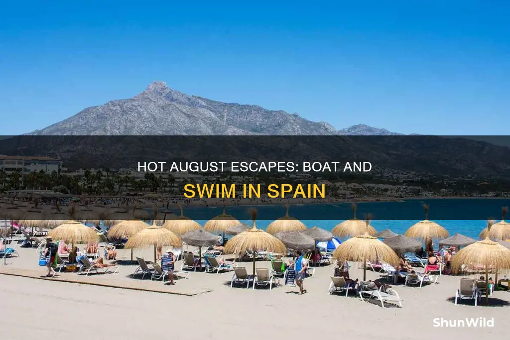 where to go in august spain hot summer boat swim
