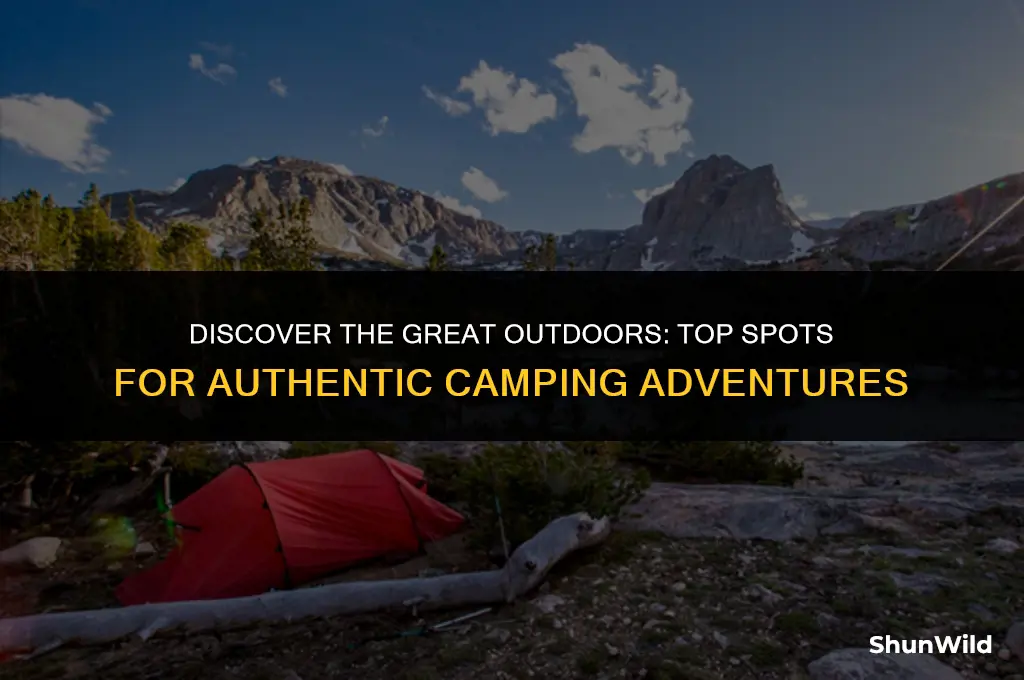 where to go real camping