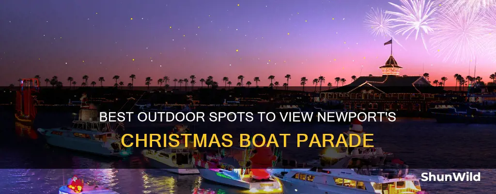 where to go to watch newport christmas boat parade outdoors