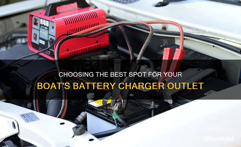 where to mount battery charger outlet on boat