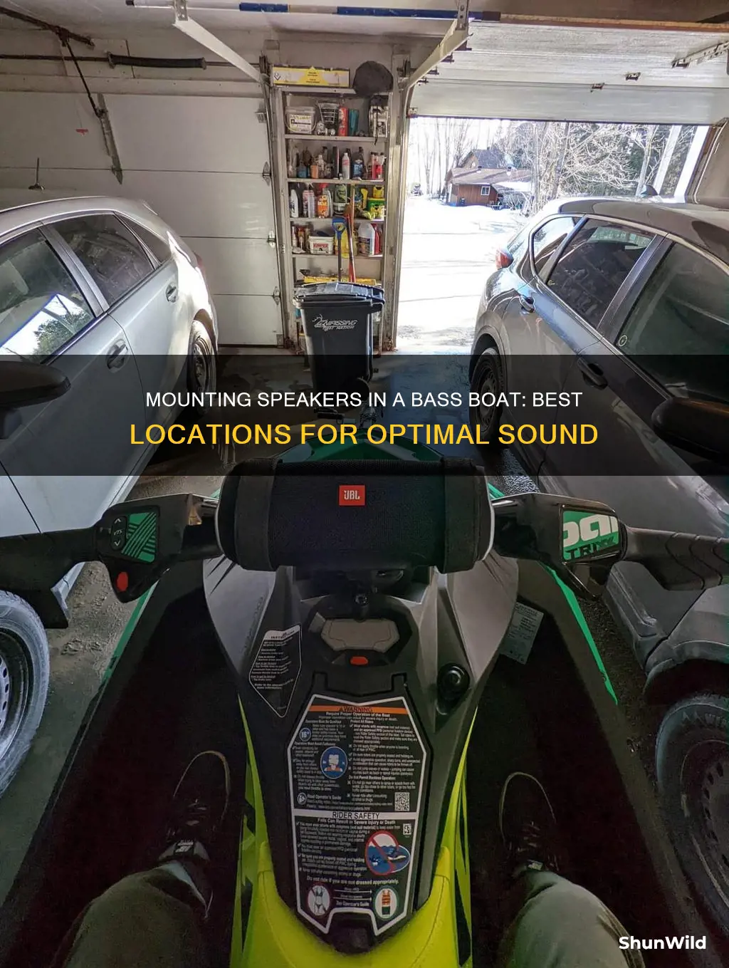 where to mount speakers in a bass boat