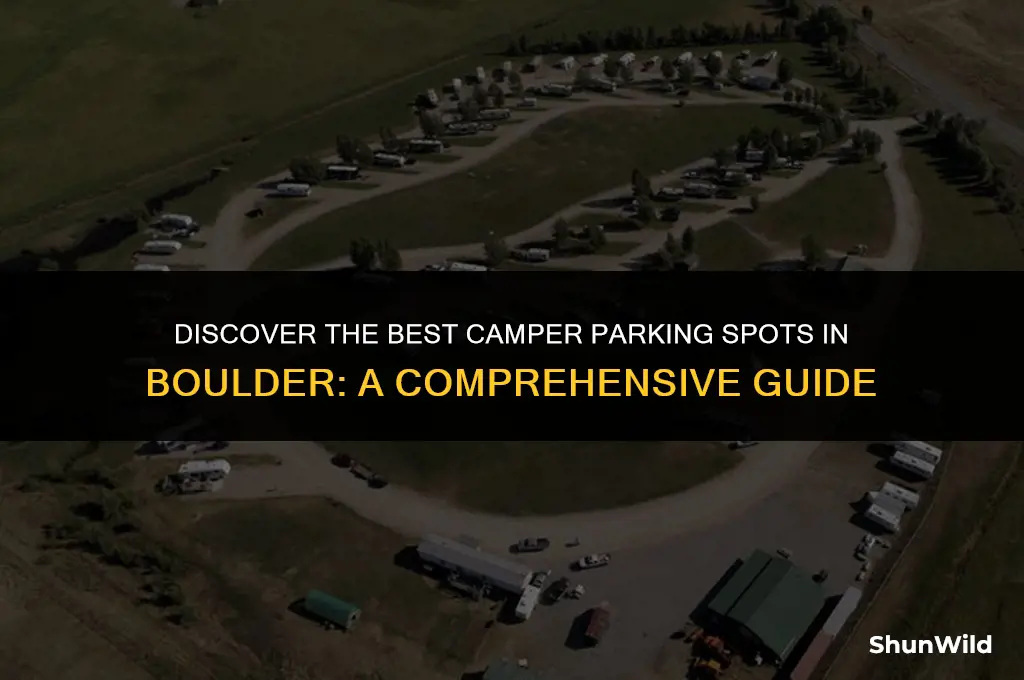 where to park camper boulder
