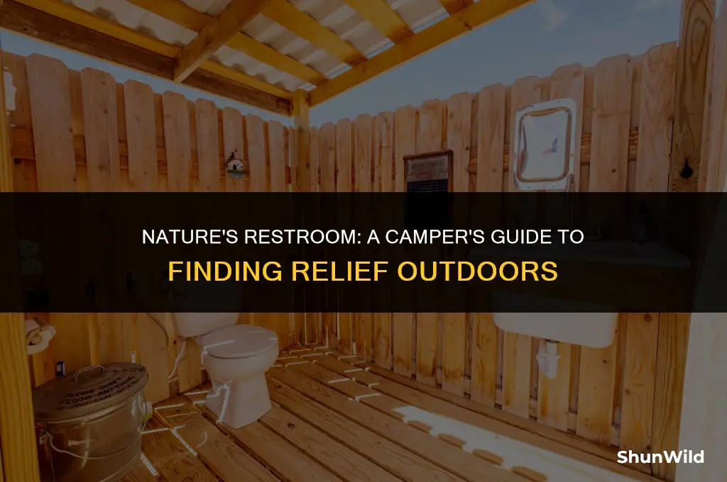 where to pee when camping