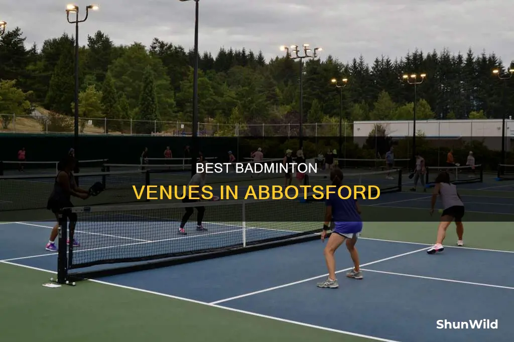 where to play badminton in abbotsford