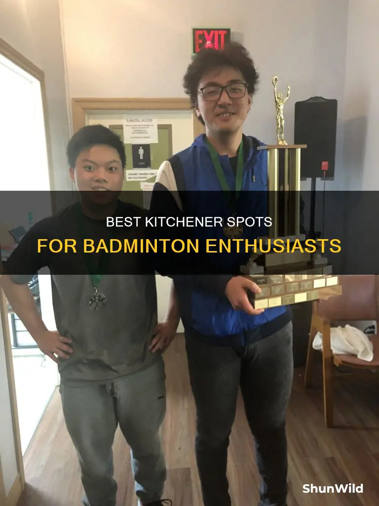 where to play badminton in kitchener