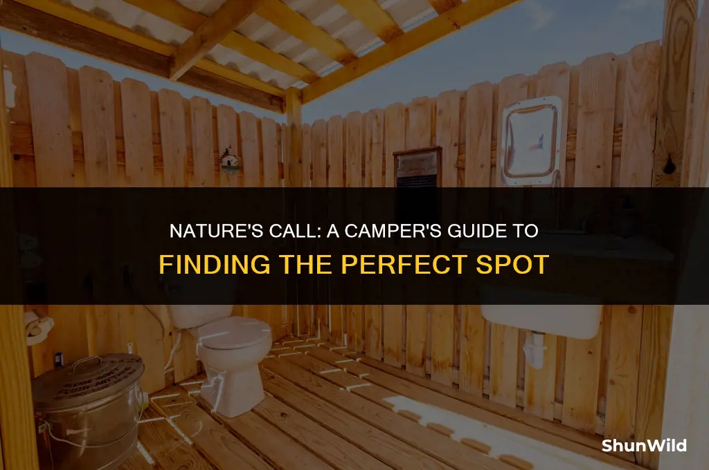 where to poop when camping