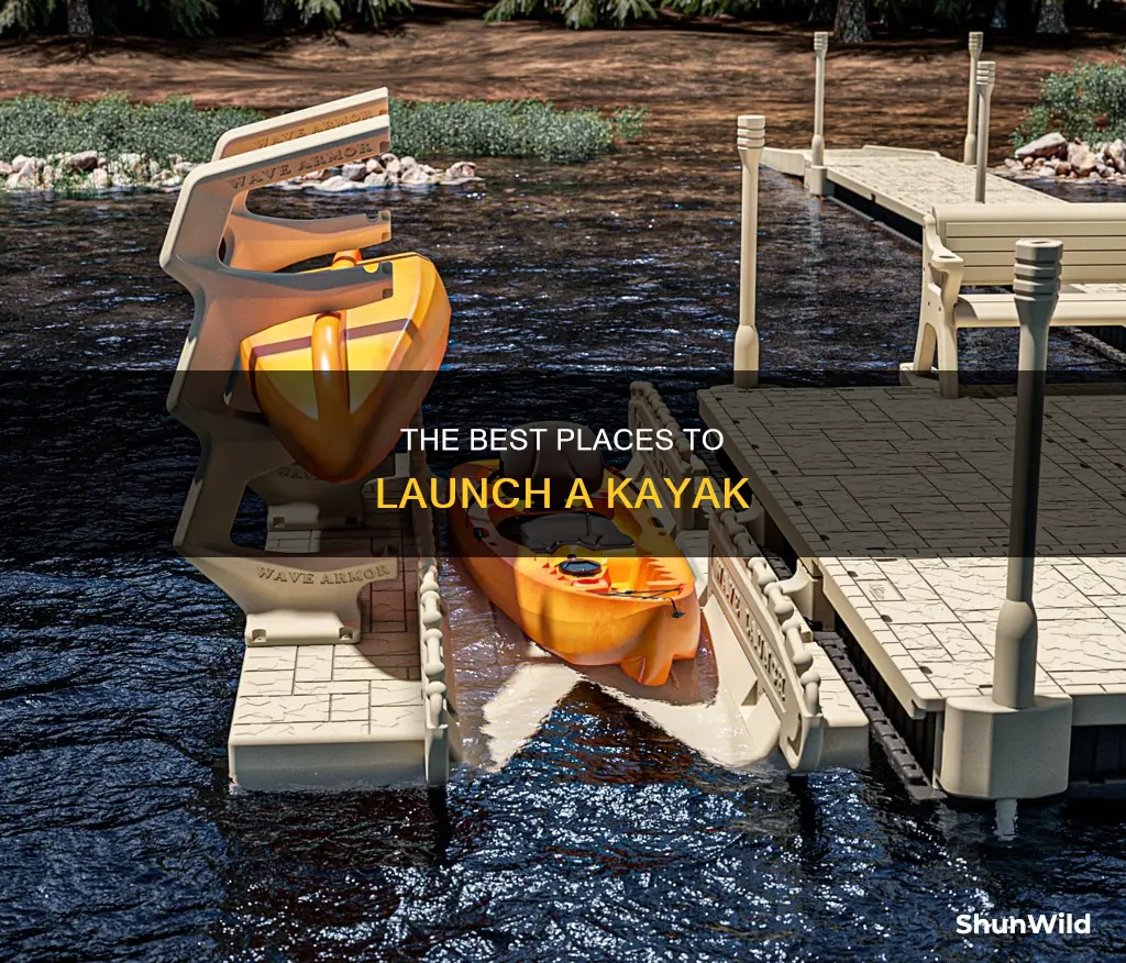 where to put a boat launch on a kayak