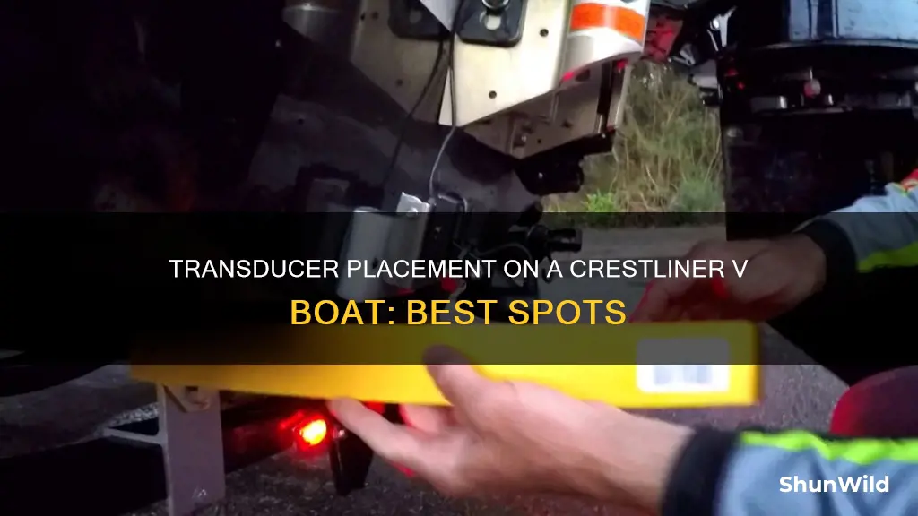 where to put a transducer on a crestliner v boat