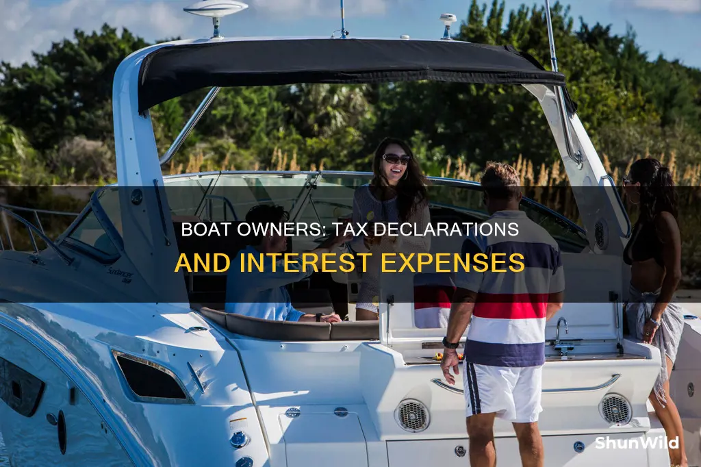 where to put boat interest on taxes