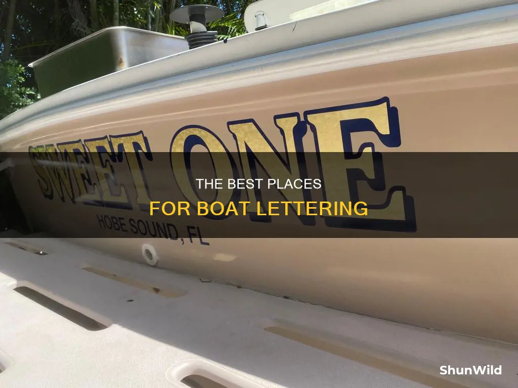 where to put boat lettering