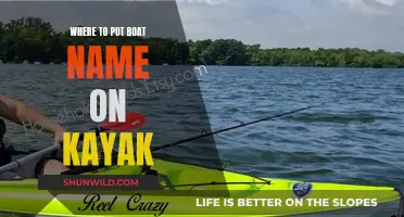 The Perfect Spot for Your Boat Name: Kayaks