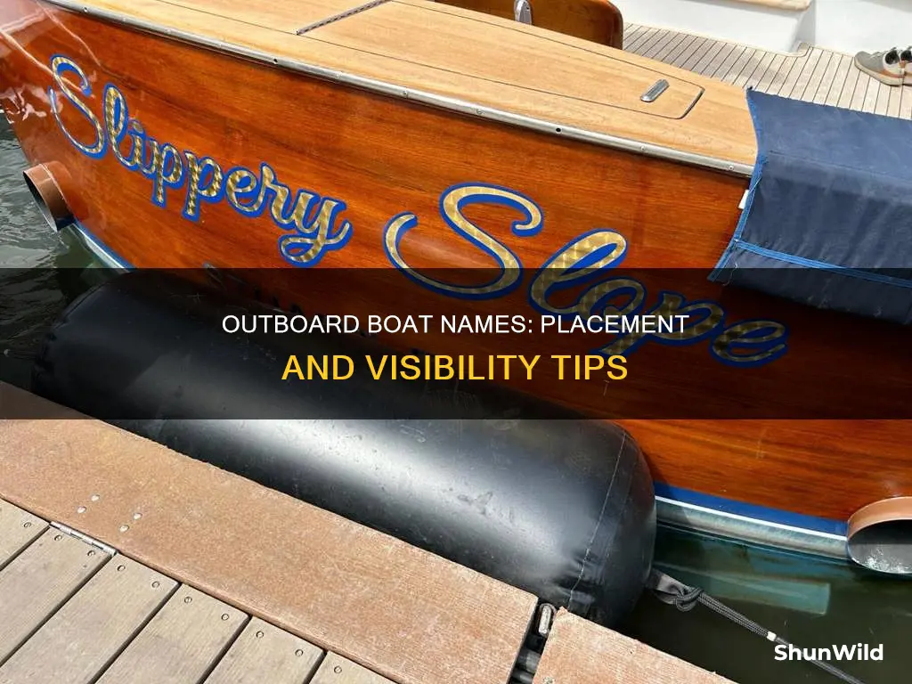 where to put boat name on outboard