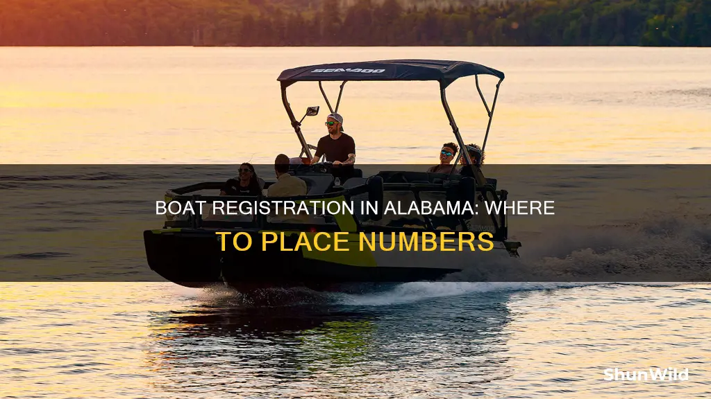 where to put boat registration numbers in alabama